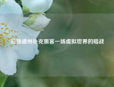 云顶德州扑克黑客一场虚拟世界的暗战