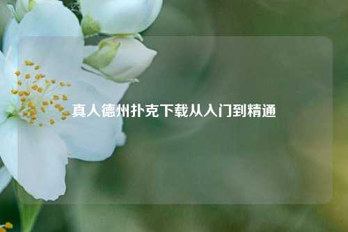 真人德州扑克下载从入门到精通