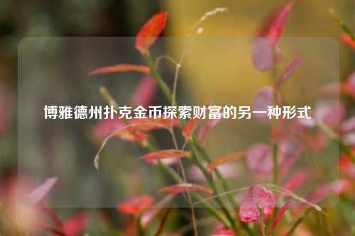 博雅德州扑克金币探索财富的另一种形式